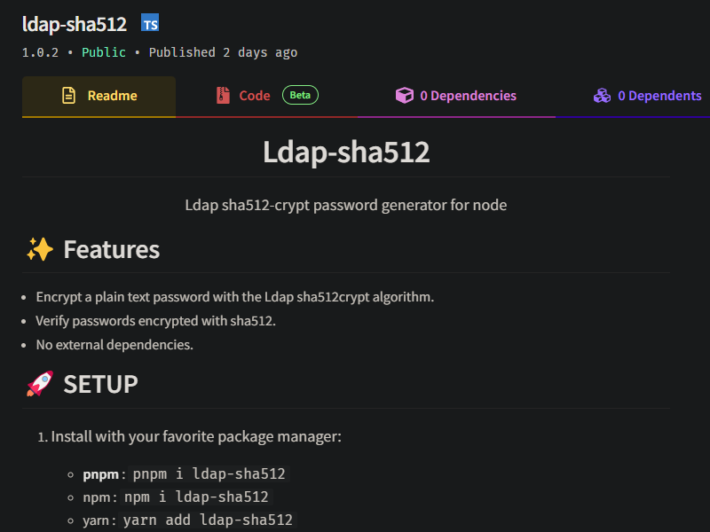 Ldap-Sha512